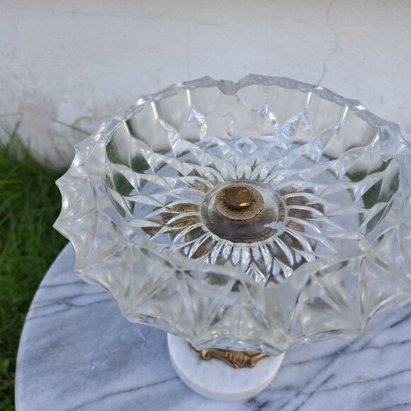 Vintage Cherub Ashtray Stand Marble & Brass - Picture 11 of 11